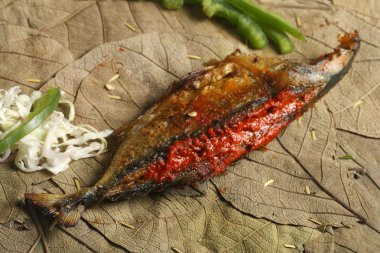 Fish Reacheado - a curry from Goa in western India, made from pomfret fish clipart