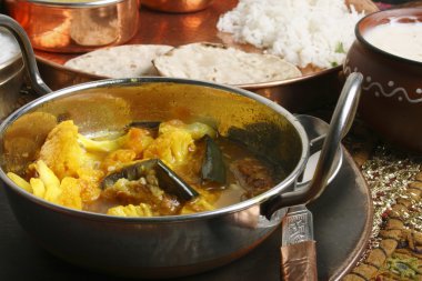 karnabahar brinjal köri