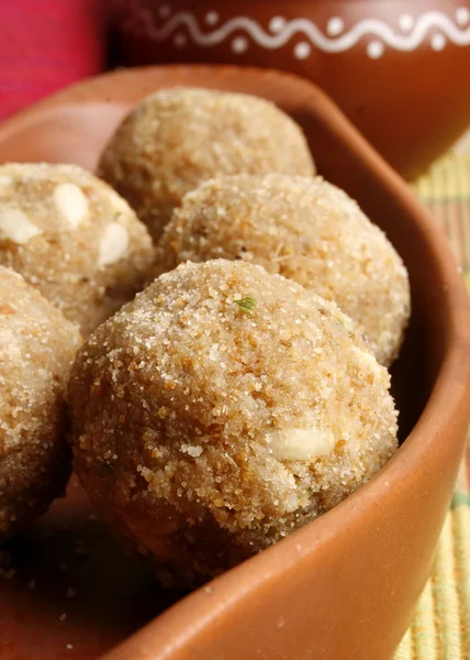 Churma Ladoo is a typical Rajasthani sweet — Stock Photo, Image