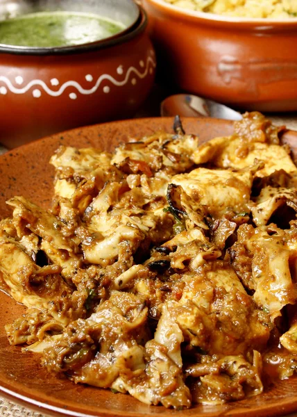 Paneer bhare papad - ein gefüllter Snack aus Rajasthan — Stockfoto
