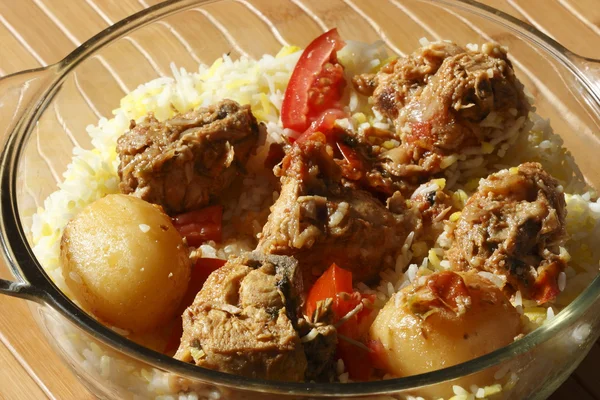 Sindhi biryani - en icke-veg maträtt sindhi mat — Stockfoto