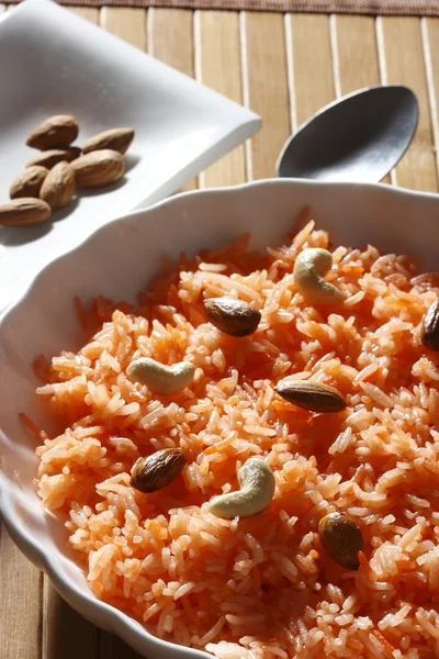 Thahiri is a rice based sweet dish made with sugar, thickened milk — Stock Photo, Image