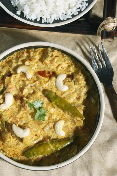 Malai Korma - a gravy made from cream — Stock Photo, Image