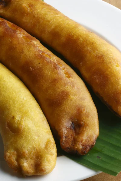 Banana fry - Banana fry is a kind of food coated in batter and deep fried — Stock fotografie