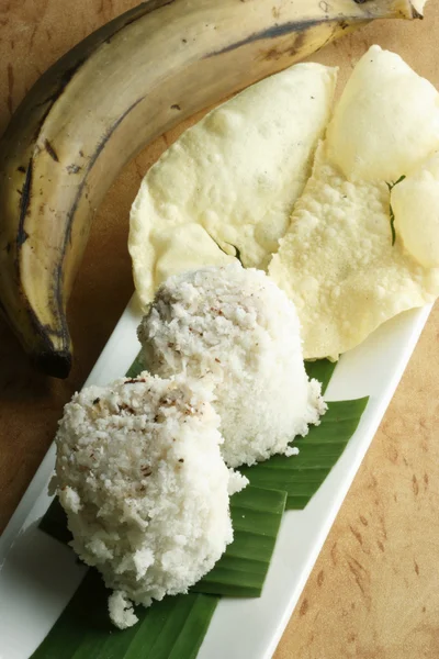 Puttu Papad - el plato de desayuno de Kerala — Foto de Stock