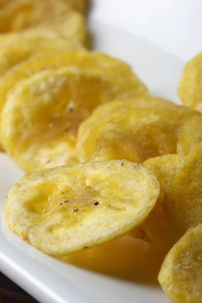 Banana Chips - Wafers made from raw Banana — Stock Photo, Image