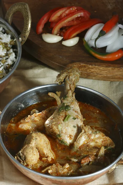 Chettinad chicken - eine Hühnerzubereitung aus der Region chettinad — Stockfoto