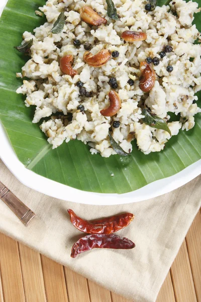 Ven pongal är vanliga och populära frukost i tamilnadu. — Stockfoto