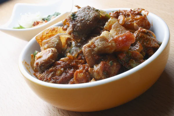 Cerdo seco Fry - Un plato de Goa, India —  Fotos de Stock