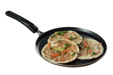 set dosa 3 dosas Güney Hindistan'da hizmet kümesidir.