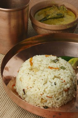 Ghee bhatt - bengal bir Hint pilav yemek