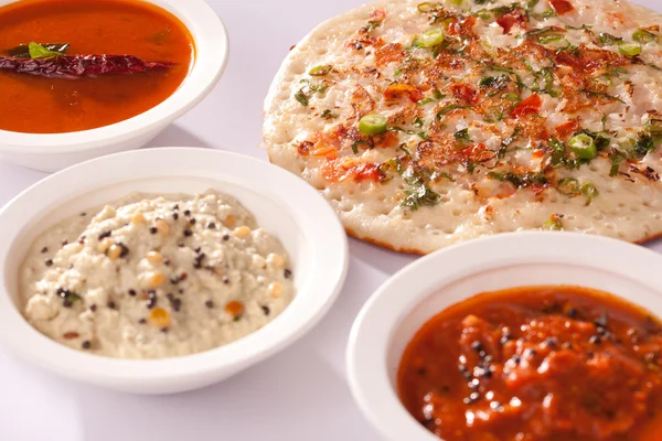 Onion Dosa - A spicy pancake from South India. — Stock Photo, Image