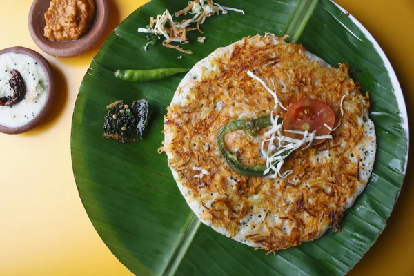 Carrot Dosa - Pancake India Selatan — Stok Foto