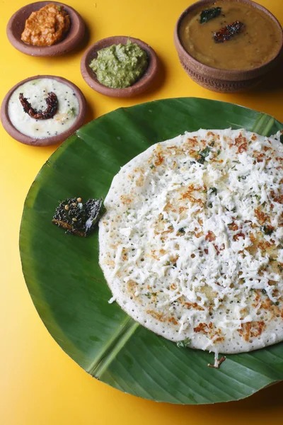 Paneer dosa - A pancake made with cottage cheese — Stock Photo, Image