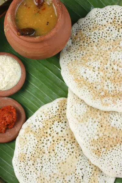 Ställa in dosa - en pannkaka från södra Indien — Stockfoto