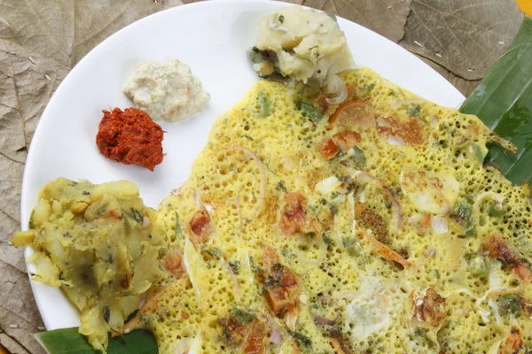 Tomate Dosa - Uma panqueca picante do sul da Índia — Fotografia de Stock