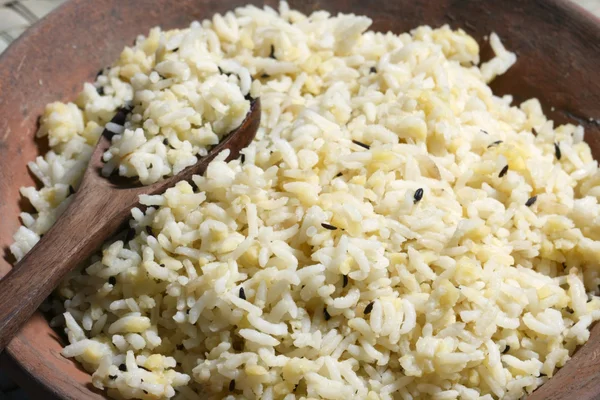 Moong dal khichdi är en sundare version av linser och kryddor — Stockfoto