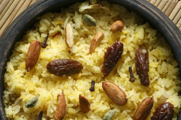 Kashmiri modur pulao é arroz adoçado . — Fotografia de Stock