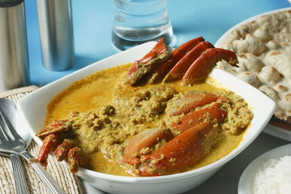 Karavali Krabbencurry - frische Krabben in einem Curry im Kerala-Stil — Stockfoto