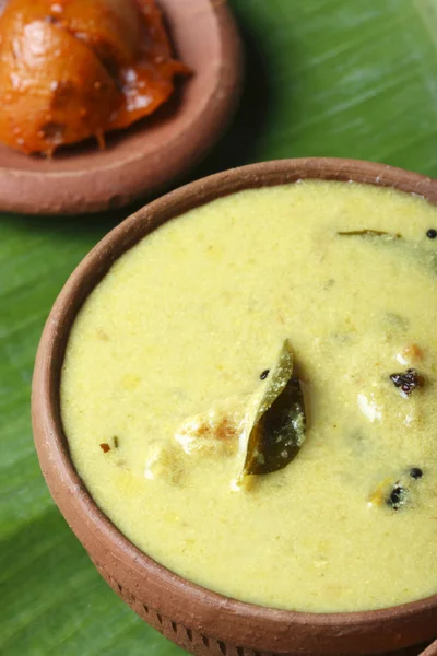 Curry Moru ou kalan - um prato de kerala tradicional — Fotografia de Stock
