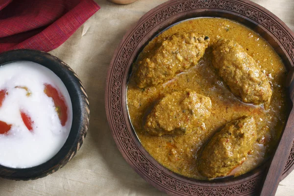 Machh ΚΟΦΤΑ πρόβειο κρέας είναι ένα πιάτο του Κασμίρ — Φωτογραφία Αρχείου