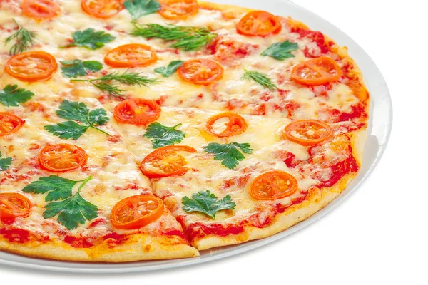 Vegetarian pizza — Stock Photo, Image