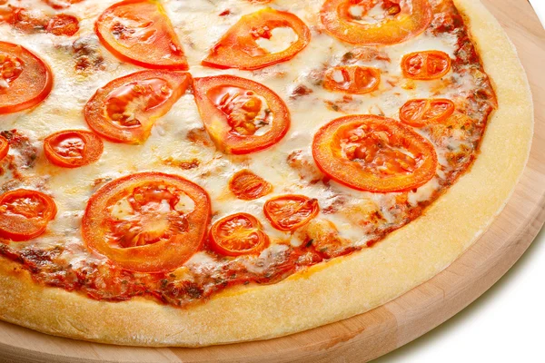 Pizza Margherita closeup — Stock Photo, Image