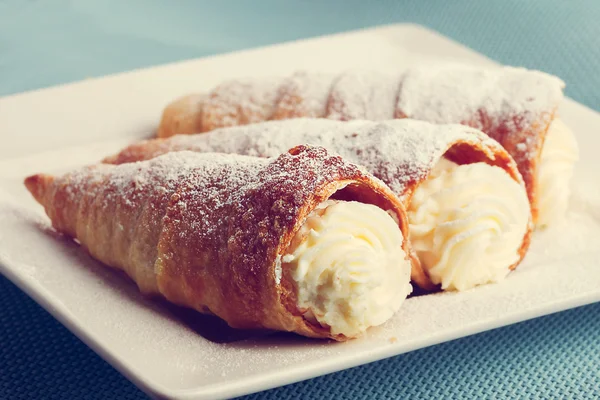 Postre de natillas — Foto de Stock