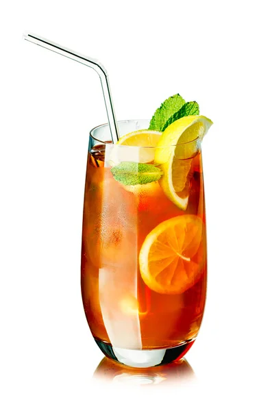 Ice tea in the glass — Stock Photo, Image
