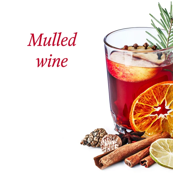 Elmalı mulled şarap — Stok fotoğraf