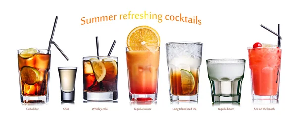 Summer refreshing cocktails — Stock Photo, Image