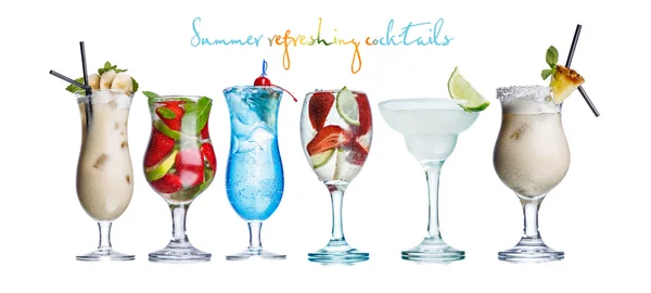 Alcoholis summer cocktails — Stock Photo, Image