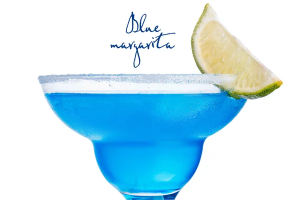 Koktejl closeup modré margarita — Stock fotografie