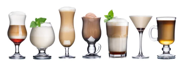 Coffee cocktails collection — Stock Photo, Image