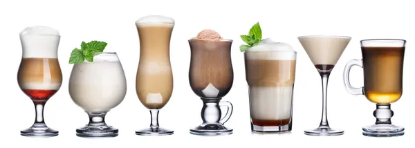 Collezione cocktail di caffè — Foto Stock