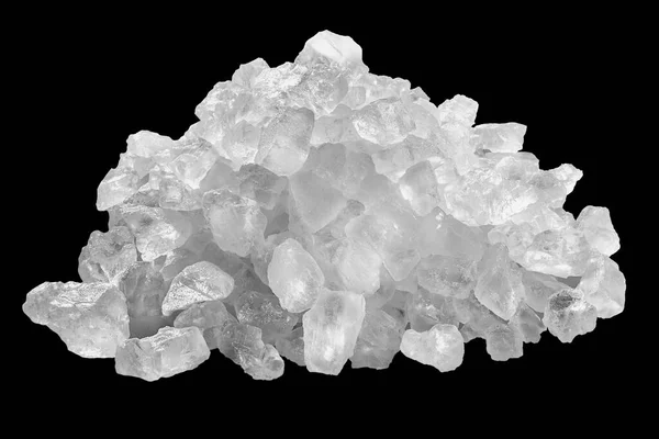 Βράχος Θαλασσινό Αλάτι Χοντρό Σωρός Απομονωμένο Μαύρο — Φωτογραφία Αρχείου