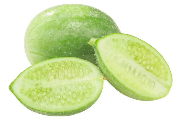 Okurky Salátové Cucumis Anguria Pepo Plody Izolované — Stock fotografie