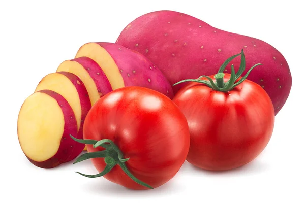 Red Potato Tomatoes Isolated — Stock Photo, Image