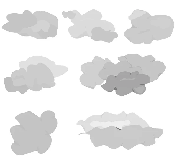 Conjunto de ícones de nuvem —  Vetores de Stock