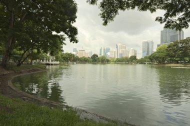Göl Parkı Bangkok ortasında ortasında
