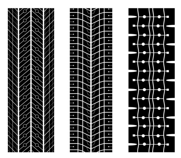 Tyre tread design vector