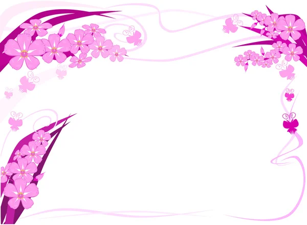 Orkide metni vektör çerçeve