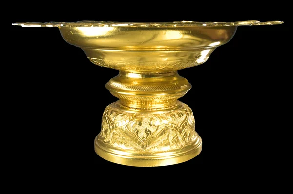 Vassoio d'oro in stile tailandese — Foto Stock