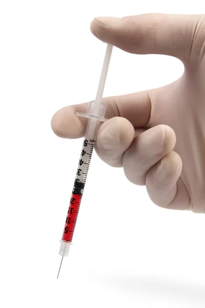 Инъекционная вакцина — стоковое фото
