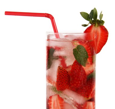 saman ile çilek mojito