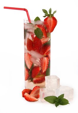 saman ile çilek mojito