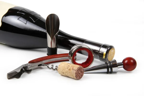 Juego de accesorios de vino — Foto de Stock