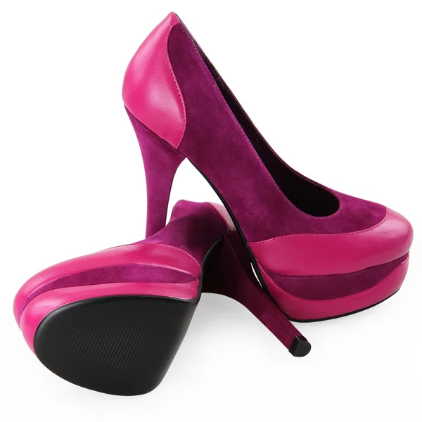 Purple high heeled — Stock Photo, Image