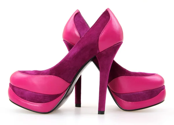 Purple high heeled — Stock Photo, Image