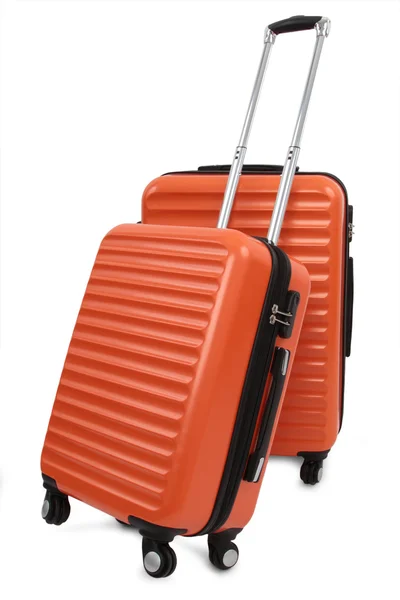 Orange suitcase — Stock Photo, Image